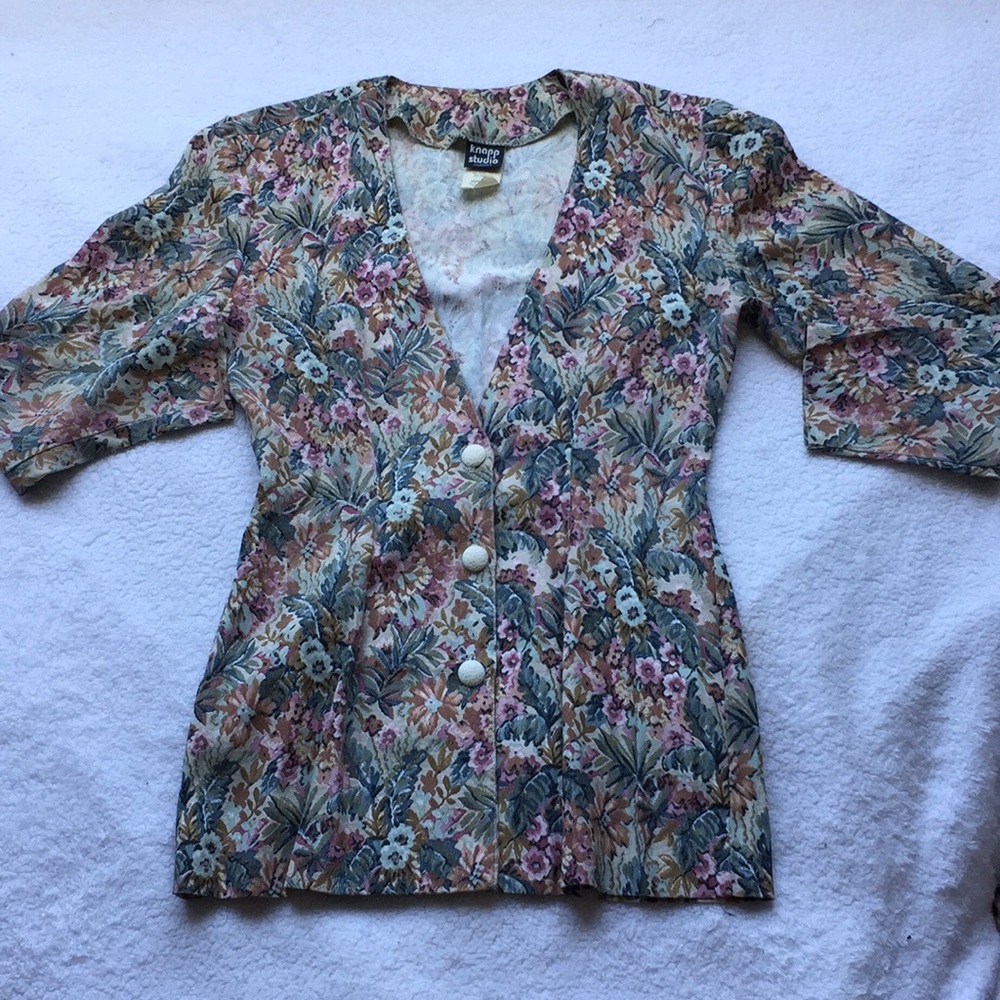 Knapp Studio vintage floral blazer💐